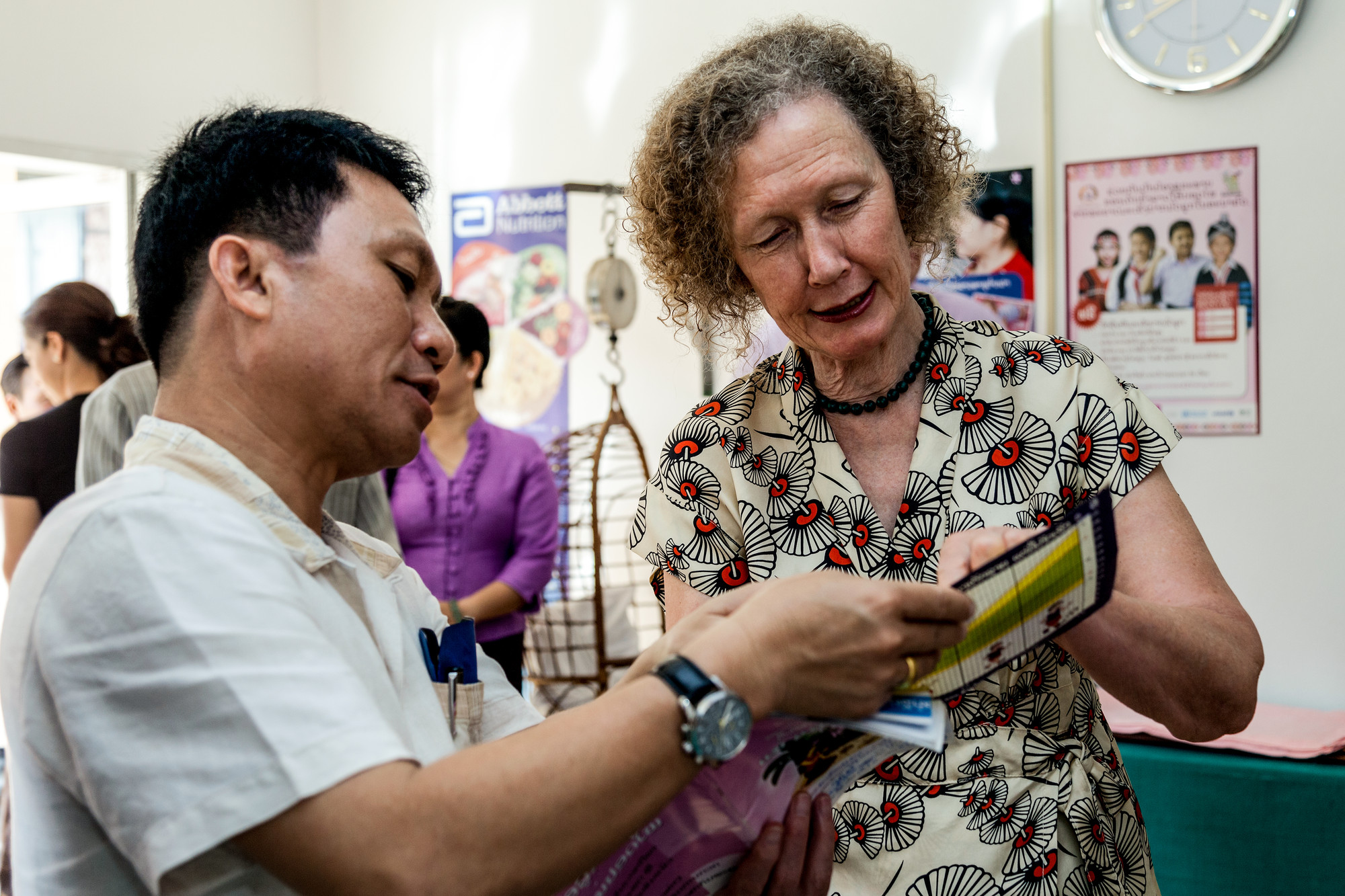 Helen in Lao as it began a HPV demonstration project with Gavi support in 2013.
