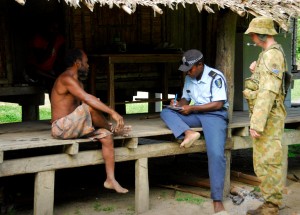 Policing in the Solomon Islands.  Photo: ADF.