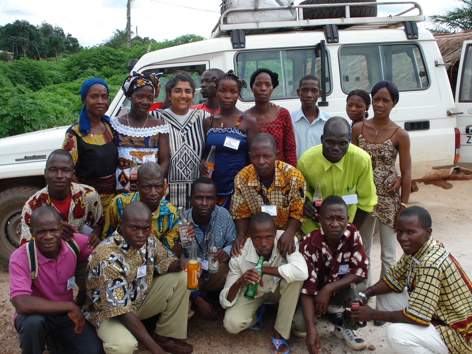 Kamalini Lokuge with a survey team in Cote d’Ivoire