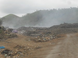 Baruni Dump landfill in Port Moresby – open burning of waste