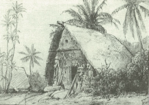 A buambrama in the village of Tengum Mana, 1872.