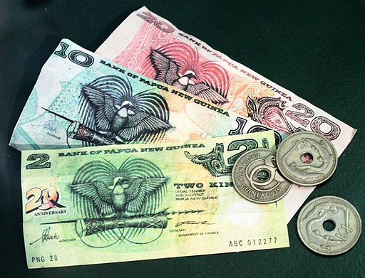 Banknotes and Coins of PNG (image: Bin im Garten [CC BY-SA 3.0] via Wikimedia Commons)