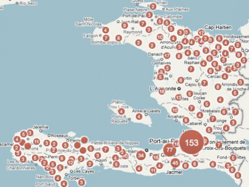 Haiti NGO map