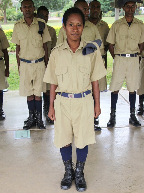 Female police recruit training, PNG (Flickr/DFAT/Michael Wightman)