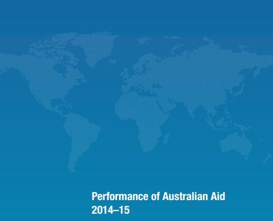 Performance of Australian Aid 2014-15 report cover