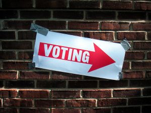 Voting sign (Flickr/Keith Ivey CC BY-NC 2.0)