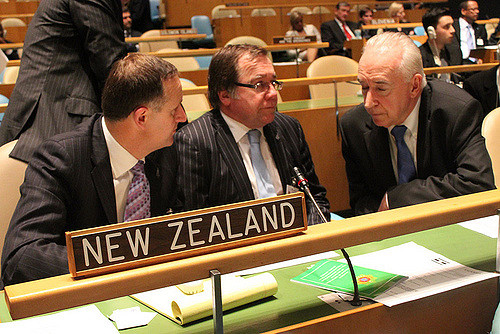 John Key, Murray McCully and Jim McClay at the UN (Flickr/NZ National Party CC BY-NC-ND 2.0)