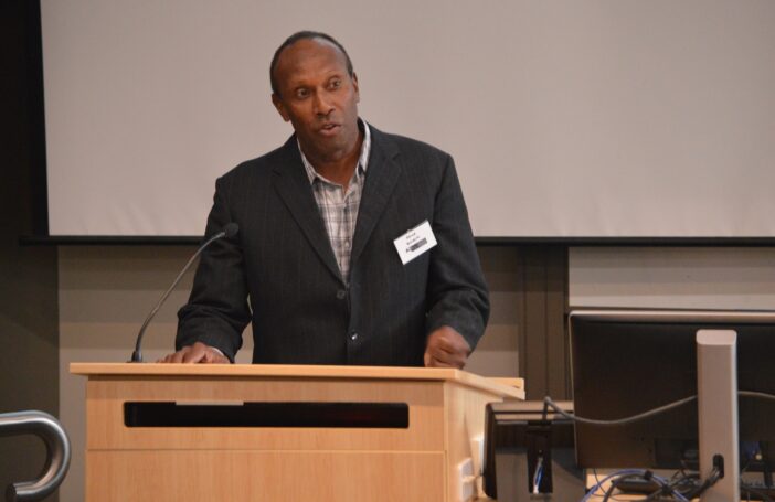 Peter Bumseng speaking at SOTP 2016 (image: SSGM)