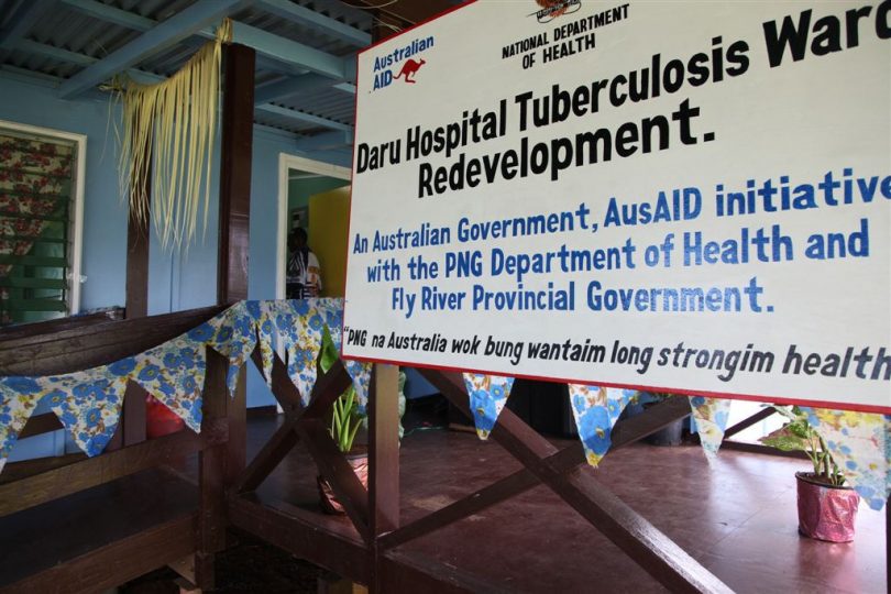 Daru Hospital interim TB ward constructed in 2012 (AusAID/DFAT/Flickr CC BY 2.0)