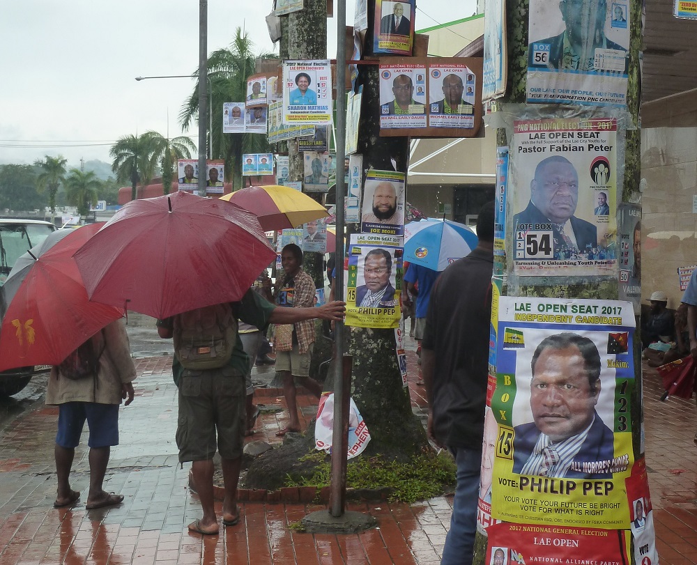 2017 election posters, Lae (image: Terence Wood)