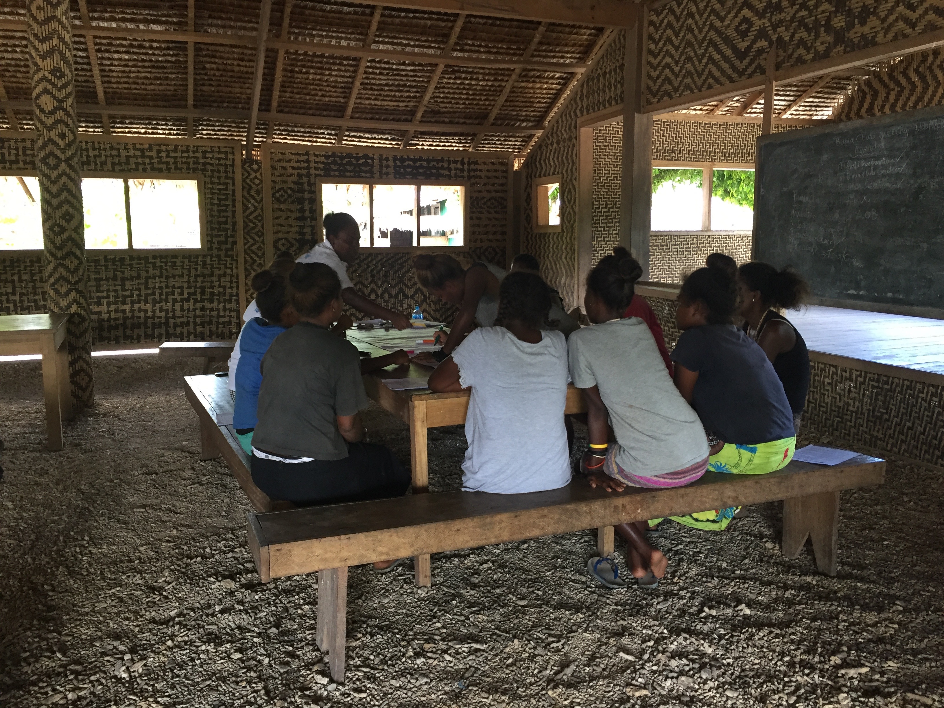 A group of women being consulted for the research project (Credit: Chelsea Huggett)
