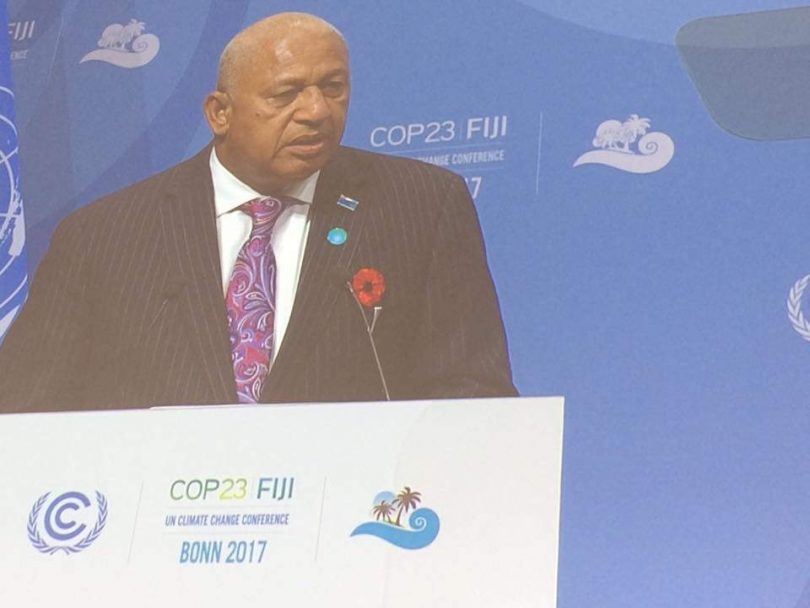 Opening of the COP23 by Prime Minister Frank Bainimarama of Fiji (Climate Alliance Org/Flickr/CC BY-NC 2.0)