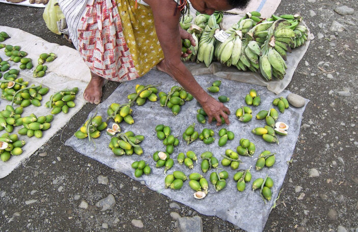 Buai (betel nut) vendor, Alotau market (Jim/Flickr/CC BY-NC-ND 2.0)