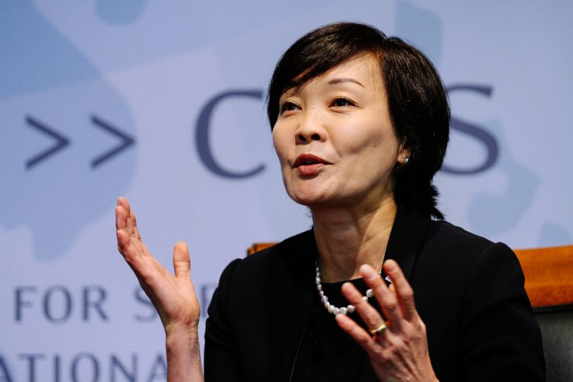 Mrs Akie Abe speaking at an event hosted by the Center for Strategic and International Studies (Flickr/Center for Strategic and International Studies/CC BY-NC-SA 2.0)