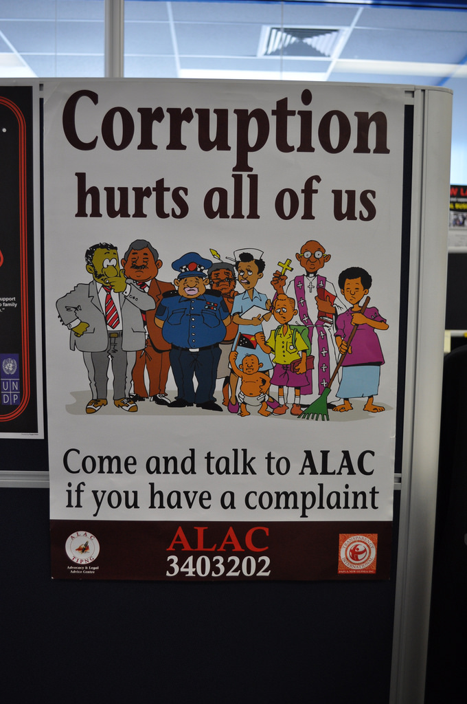 PNG anti-corruption poster (Raymond June/Flickr/CC BY-ND 2.0)