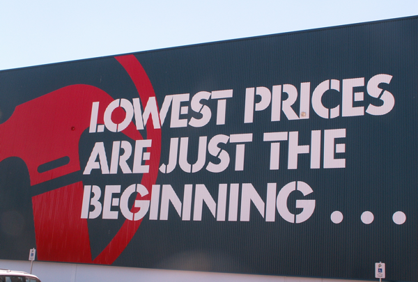 Bunnings Warehouse slogan (Scott Lewis/Flickr/CC BY 2.0)