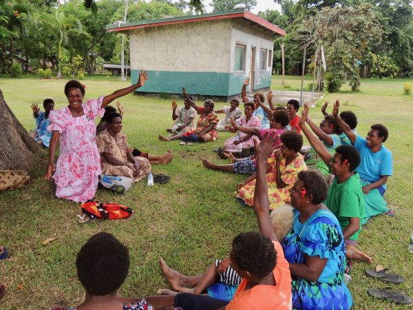 Women participating in a Women I Tok Tok Tugeta forum meeting in Tanna, Vanuatu in February 2018 (Credit: ActionAid)