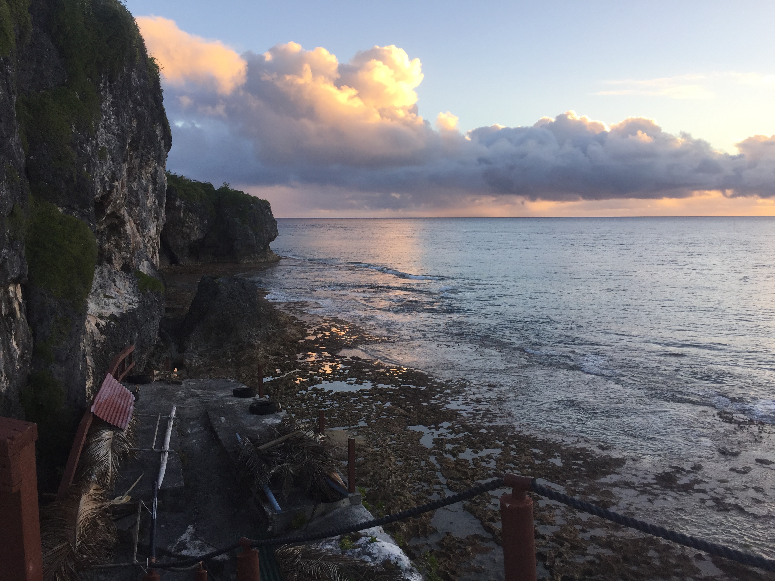A sunset in Makefu village, Niue (Credit: Erin Thomas)