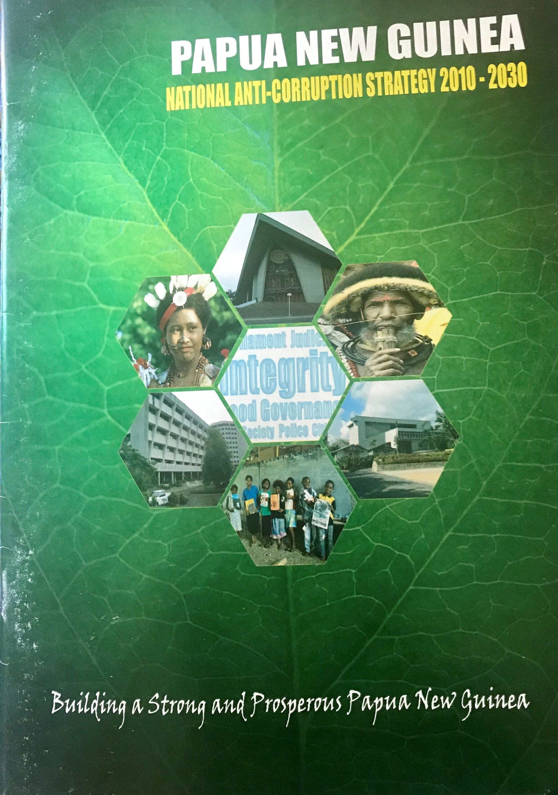 Front cover of PNG's National Anti-Corruption Strategy