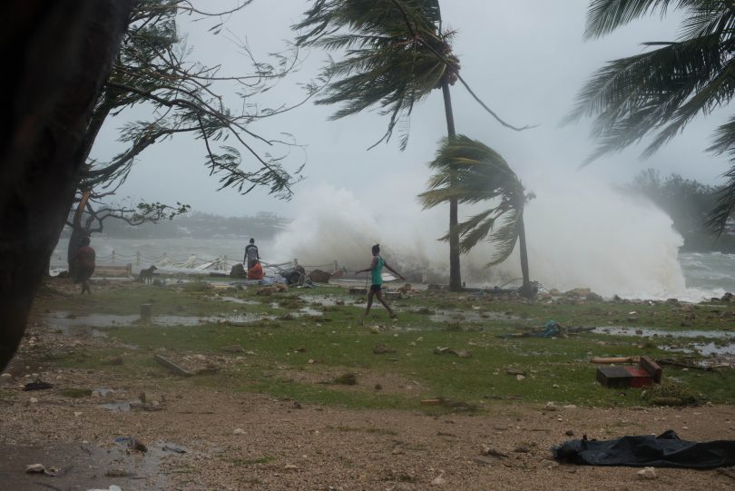 Gusts of wind before Cyclone Pam hit Vanuatu in 2015 (Salvation Army IHQ/Flickr/CC BY-ND 2.0)