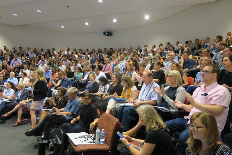 Audience for 3MAP at the 2018 Australasian Aid Conference