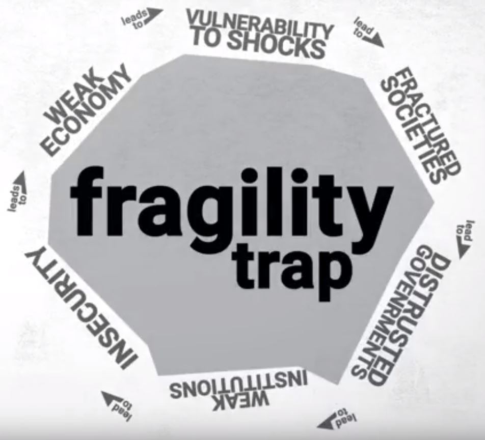 Screenshot from a video advertising the report