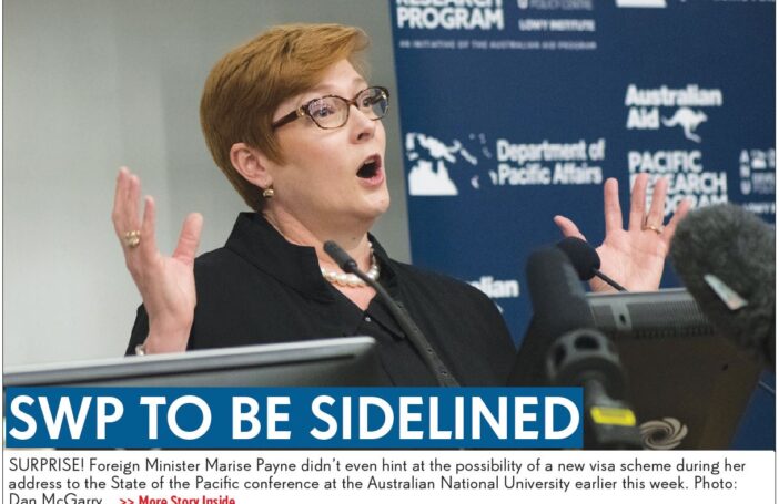 Front page reporting from the Vanuatu Daily Post, Saturday 15 September 2018