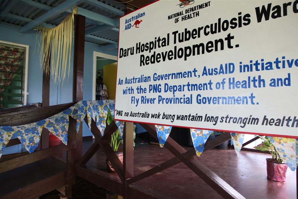 Interim TB ward in Daru, PNG, constructed in 2012 (DFAT/Flickr/CC BY 2.0)