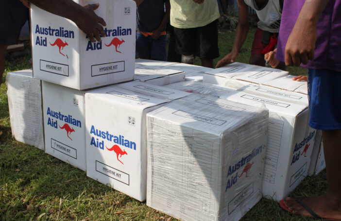 Relief supplies provided by Australian and UNICEF Pacific to communities in Tailevu, Fiji in 2016 (DFAT/Flickr/CC BY 2.0)