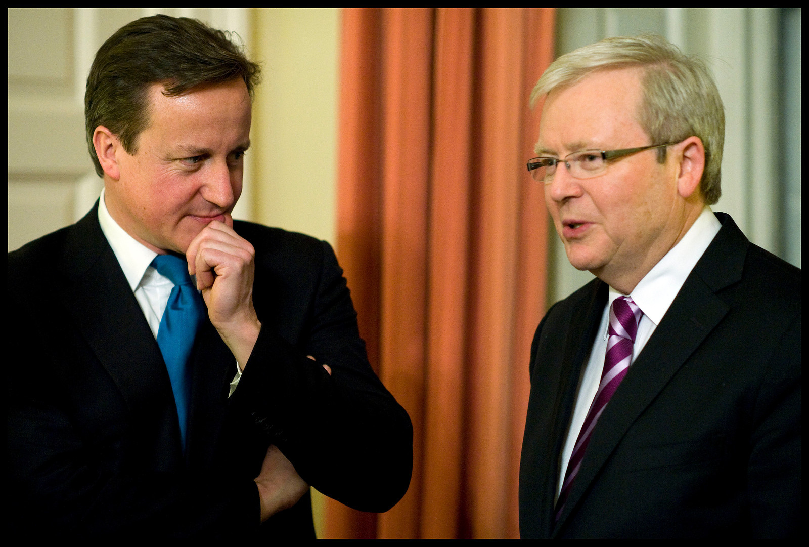 Then-Foreign Minister Kevin Rudd with UK PM David Cameron, 2012 (Credit: foreignminister.gov.au)