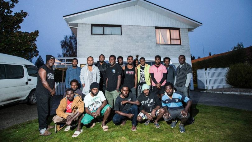 Vanuatu orchard workers on the RSE scheme share a suburban house in Motueka (Credit: Braden Fastier/stuff.co.nz)
