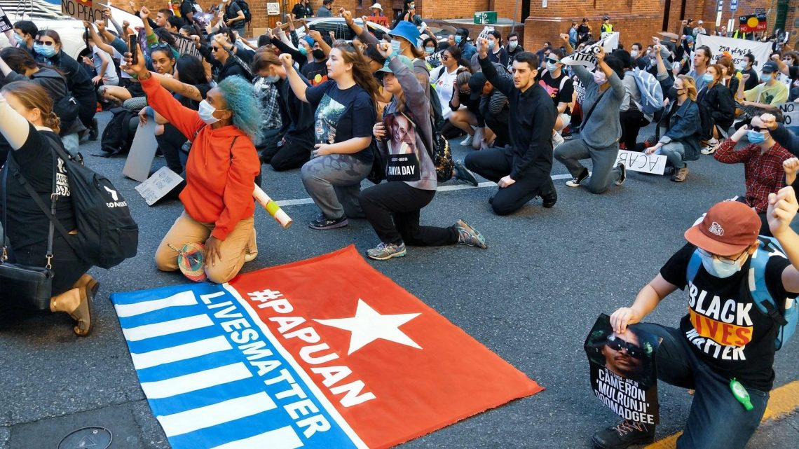 Do Papuan lives matter?: Protesters in Australia (Free West Papua Campaign/Facebook)