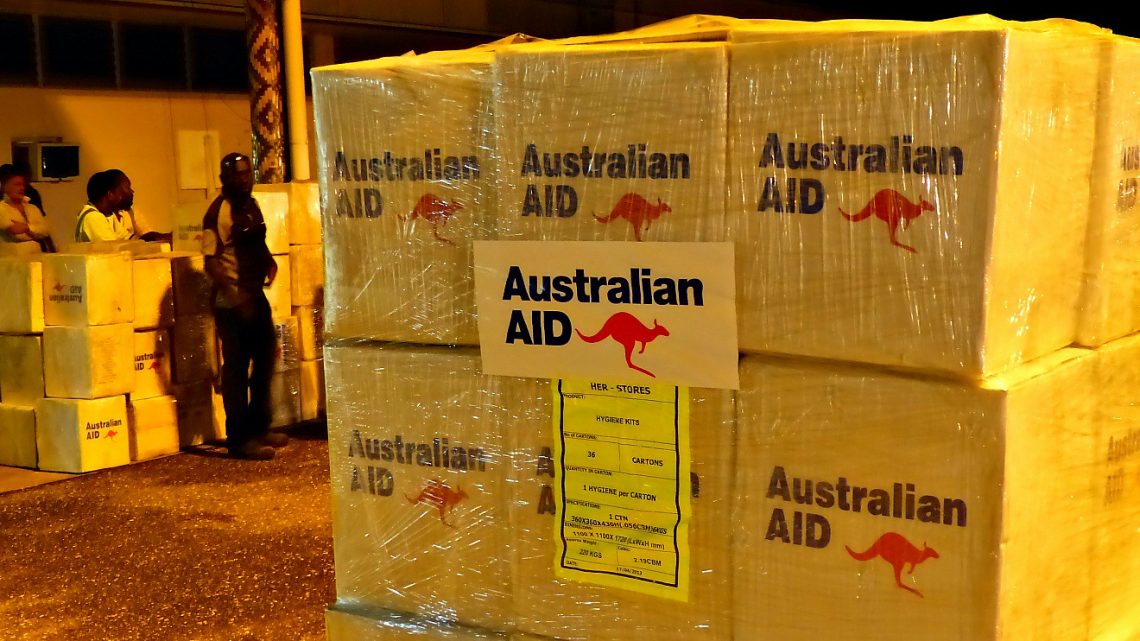 Relief supplies for Solomon Islands