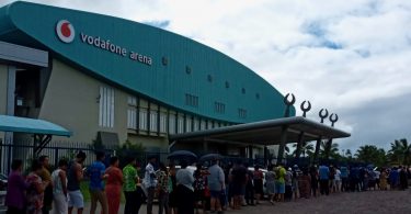 Thousands queue at Suva's biggest sports arena to get vaccinated days before announcements of second wave of community transmission