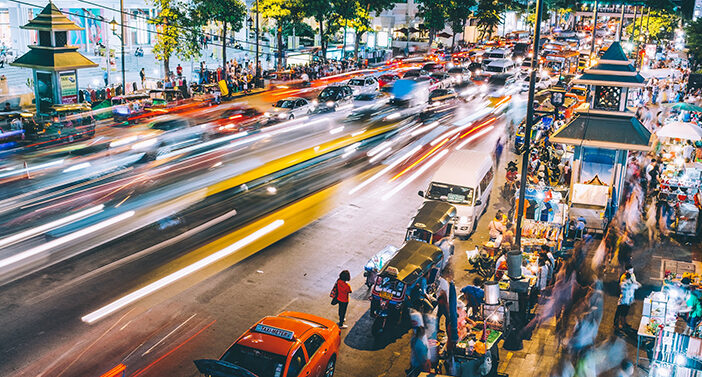 Asian street at night (Global Alms)