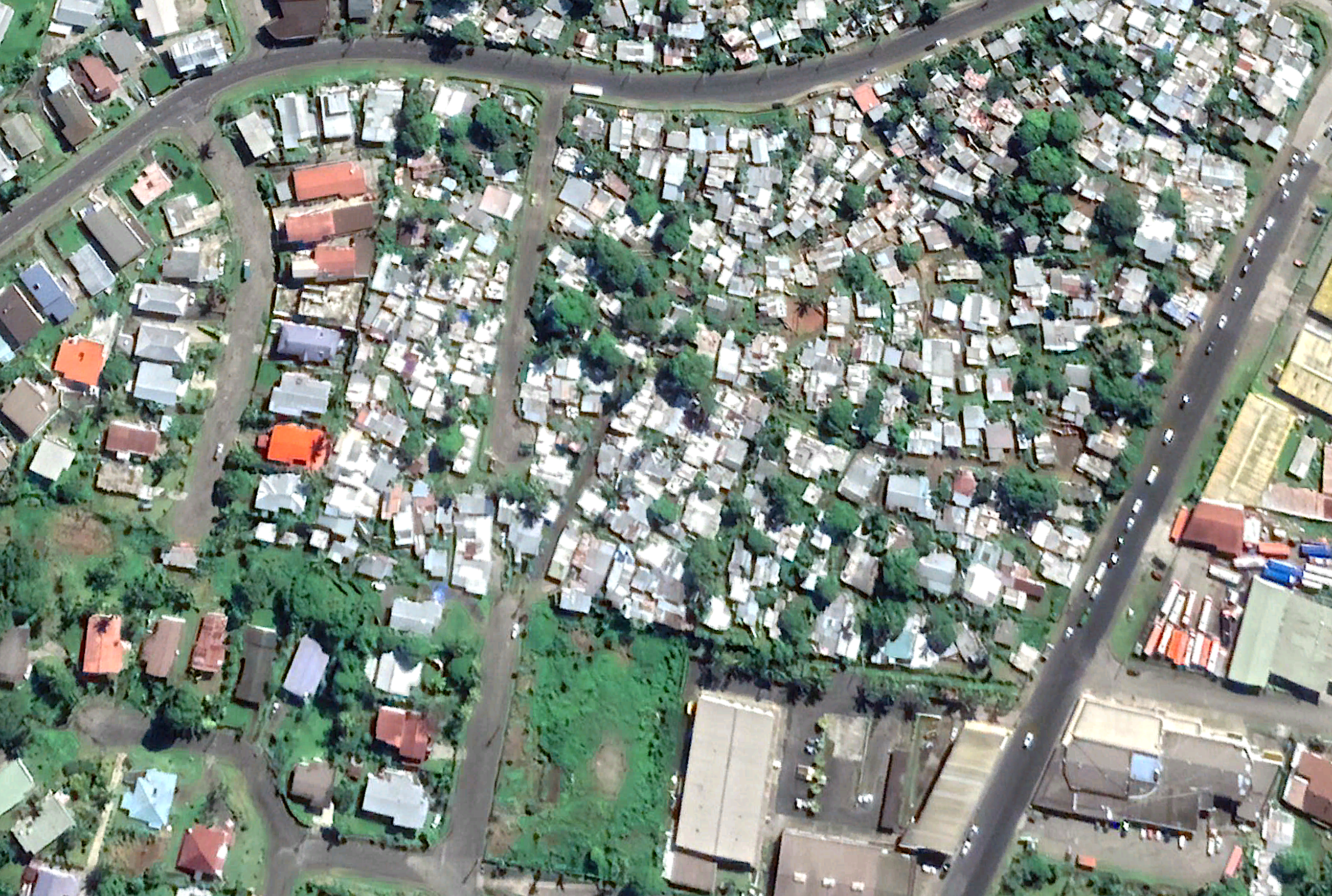 Urban space in Suva (Google Earth 2021
