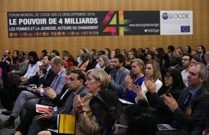 Photograph of audience at OECD Global Forum on Development, Paris, 2018