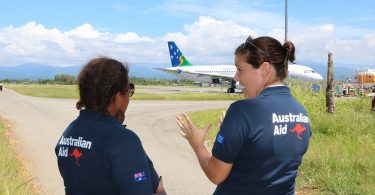 Greeting the arrival of an Australian funded COVID-19 support package, Solomon Islands