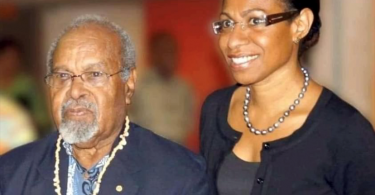 Dulciana Somare with her father, Sir Michael Somare (photo supplied by Dulciana Somare)