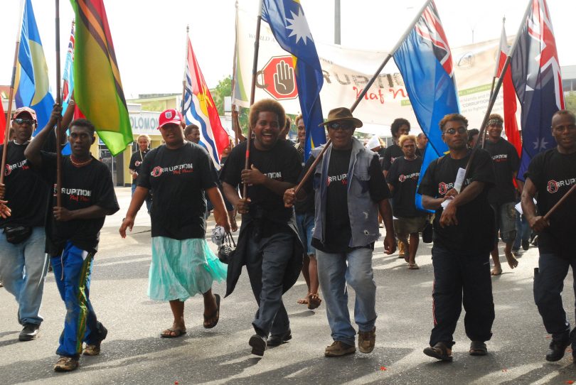 Anti-corruption march, Solomon Islands, 2008 (ramsi_images-Flickr)