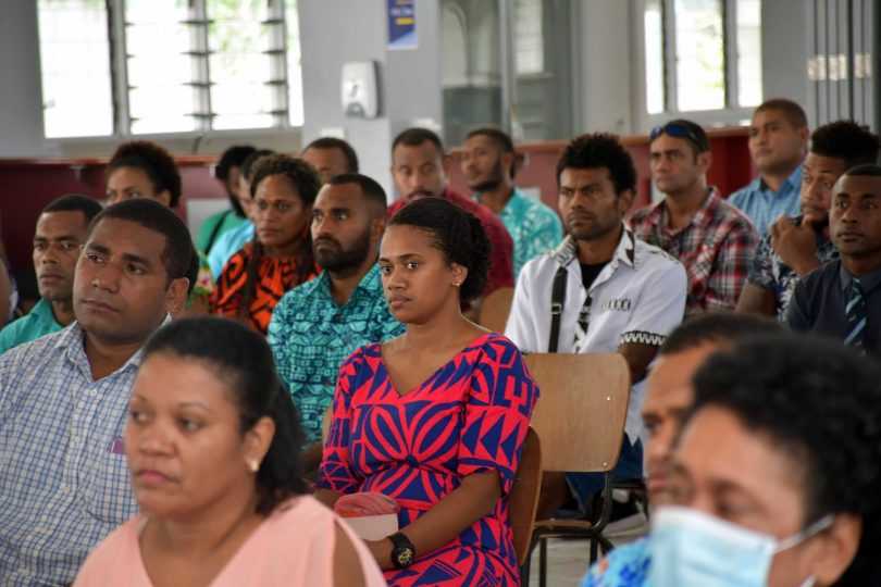 PLS participants prepare to leave Fiji for Australia, April 2022 (Fijian Government-Facebook)