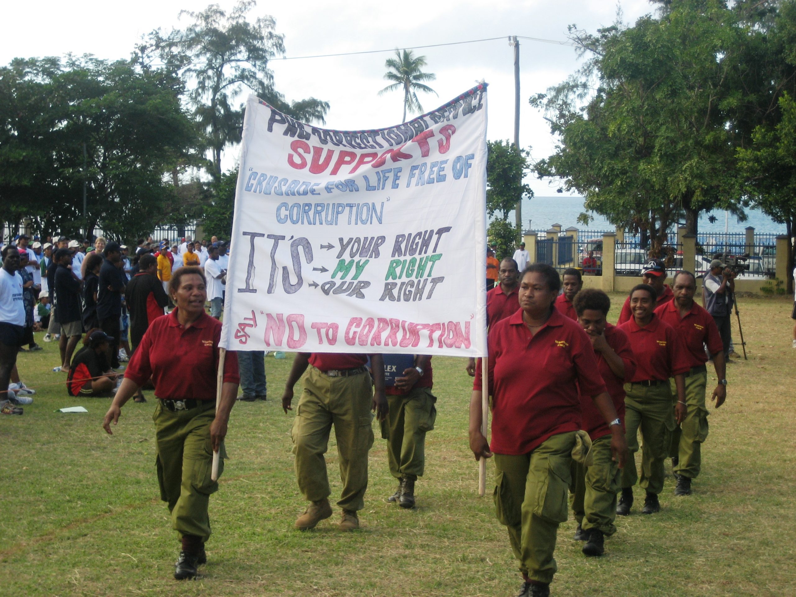 Walking against corruption in PNG (Grant Walton)