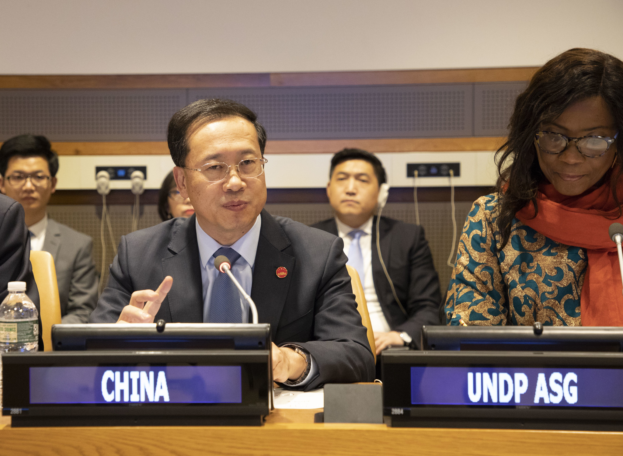 China International Development Cooperation Agency at UNDP headquarters in October 2018 (UNDP-Flickr)