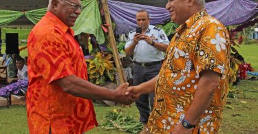 Rabuka and Bainimarama in January 2018 (Fijian Government-Facebook)