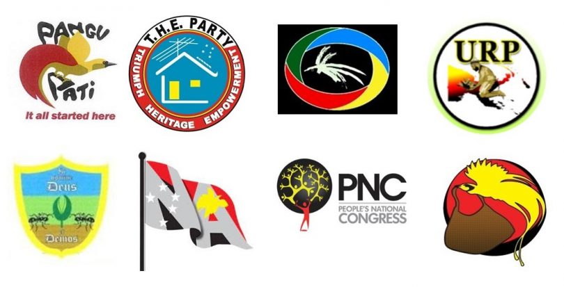 Logos of 8 PNG parties