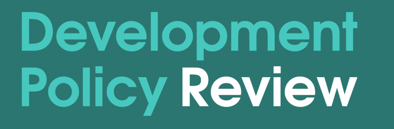 Development Policy Review banner