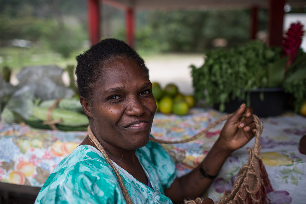 A woman on Malekula island, Vanuatu (Conor Ashleigh-DFAT-Flickr)