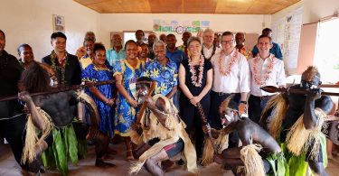 Penny Wong and the Australian team in Vanuatu in December 2022 (Penny Wong - Senator for SA-Facebook)