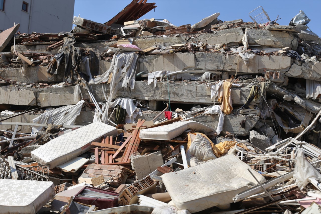 Earthquake destruction in Antakya/Hatay in Türkiye
