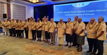 PIF leaders at the special retreat in Fiji in February 2023 (Sadhana Sen)